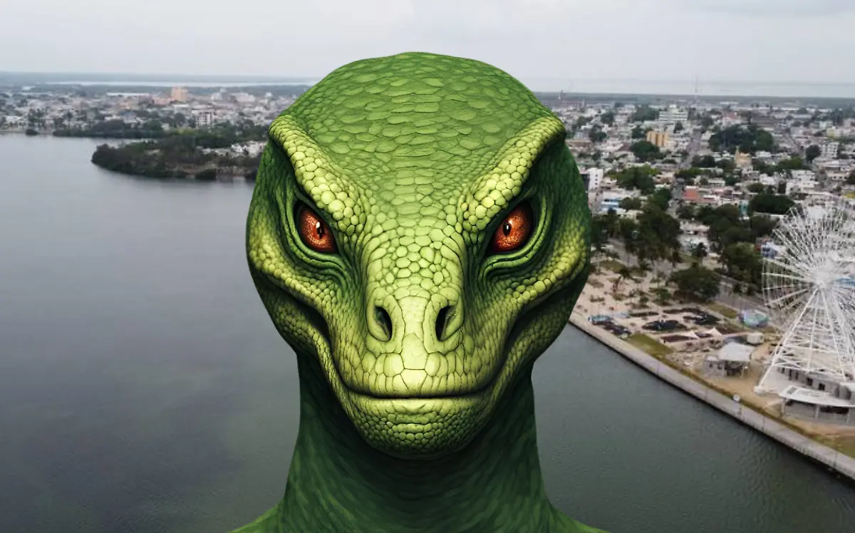 Se dice que los reptilianos son una especie de seres extraterrestres infiltrados en nuestro planeta Vladimir Meza e imagen generada con IA, Canva