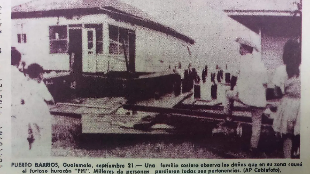 A 50 años del huracán Fifí, uno de los ciclones más mortales del Atlántico