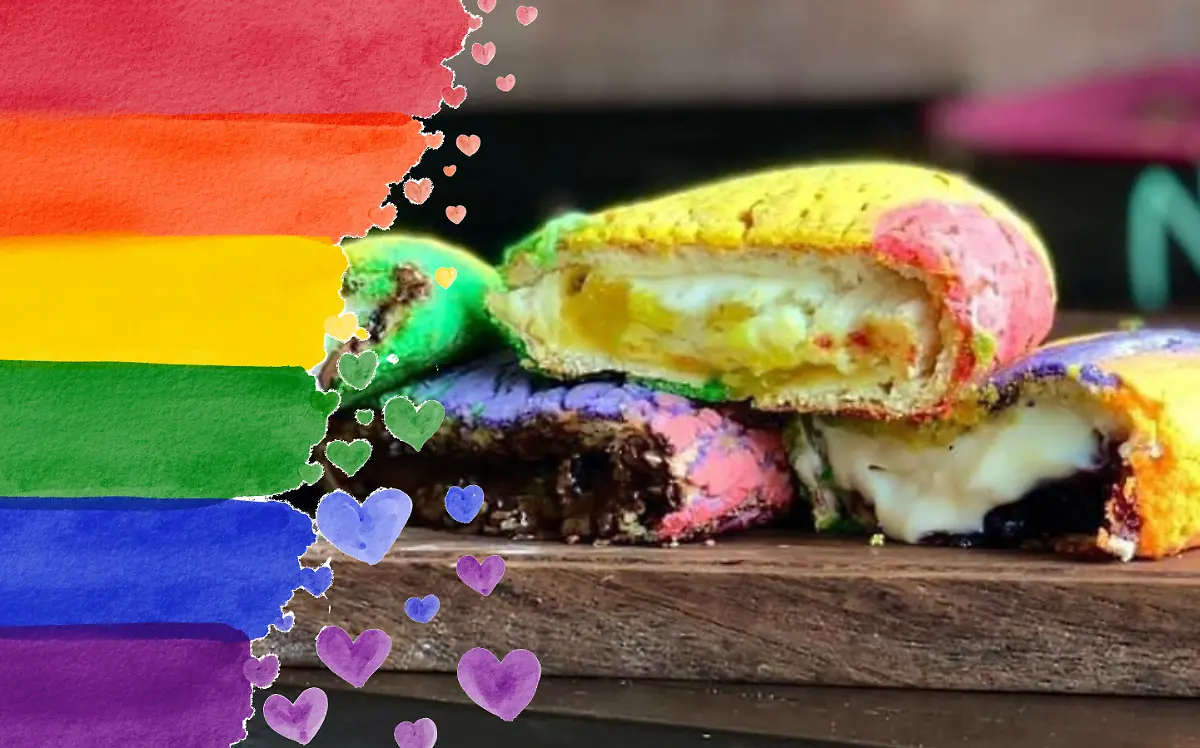 Empanadas con costra de arcoíris en el Día del Orgullo LGBTQ+ en Tampico Canva