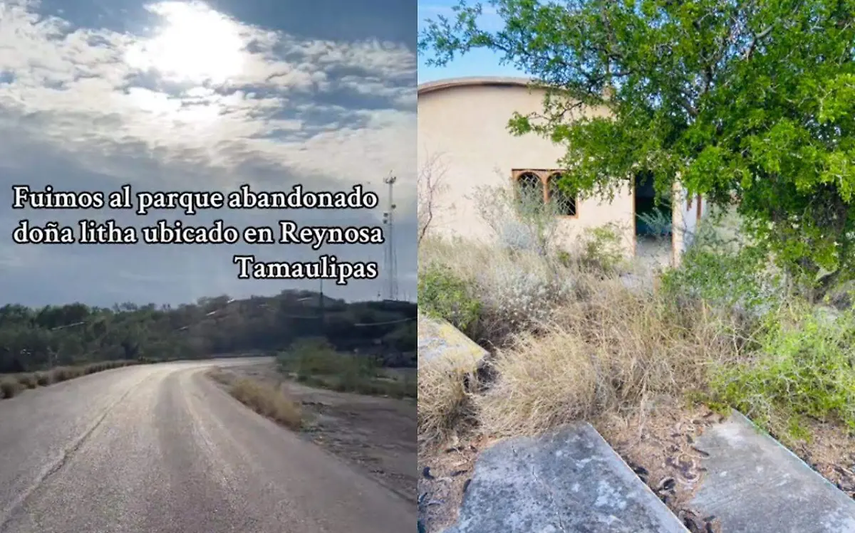 Exploración urbana en el parque Doña Litha de Reynosa, Tamaulipas sorprende en las redes sociales Captura de pantalla TikTok