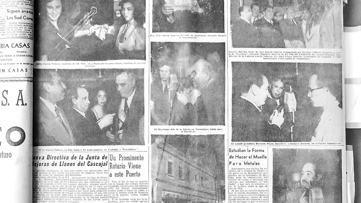 La inauguración de El Sol de Tampico fue todo un acontecimiento