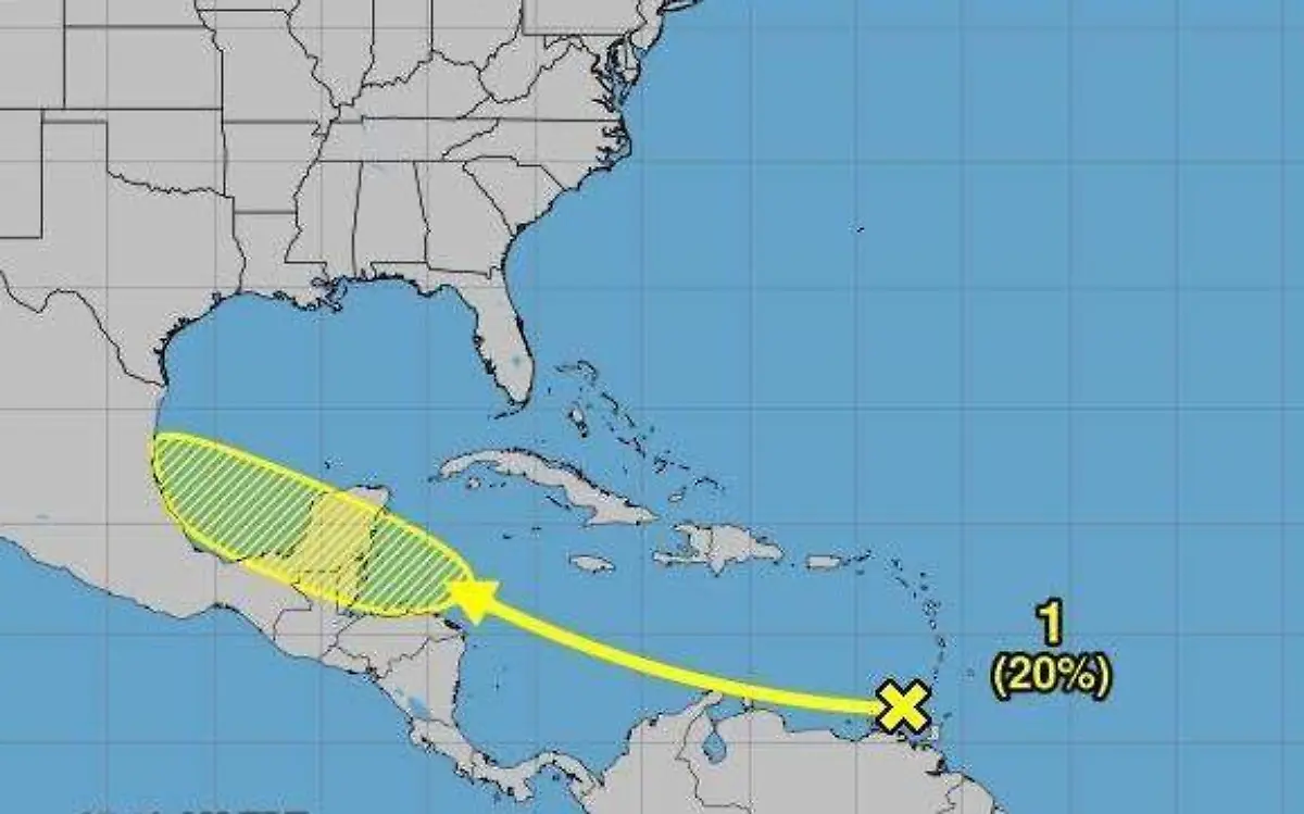 Vigilan onda tropical en el Mar Caribe NOAA