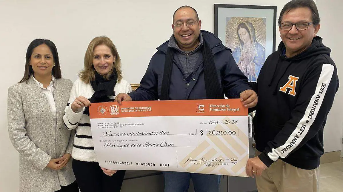 IEST entrega monto recaudado en el concierto "Pax Et Vox”