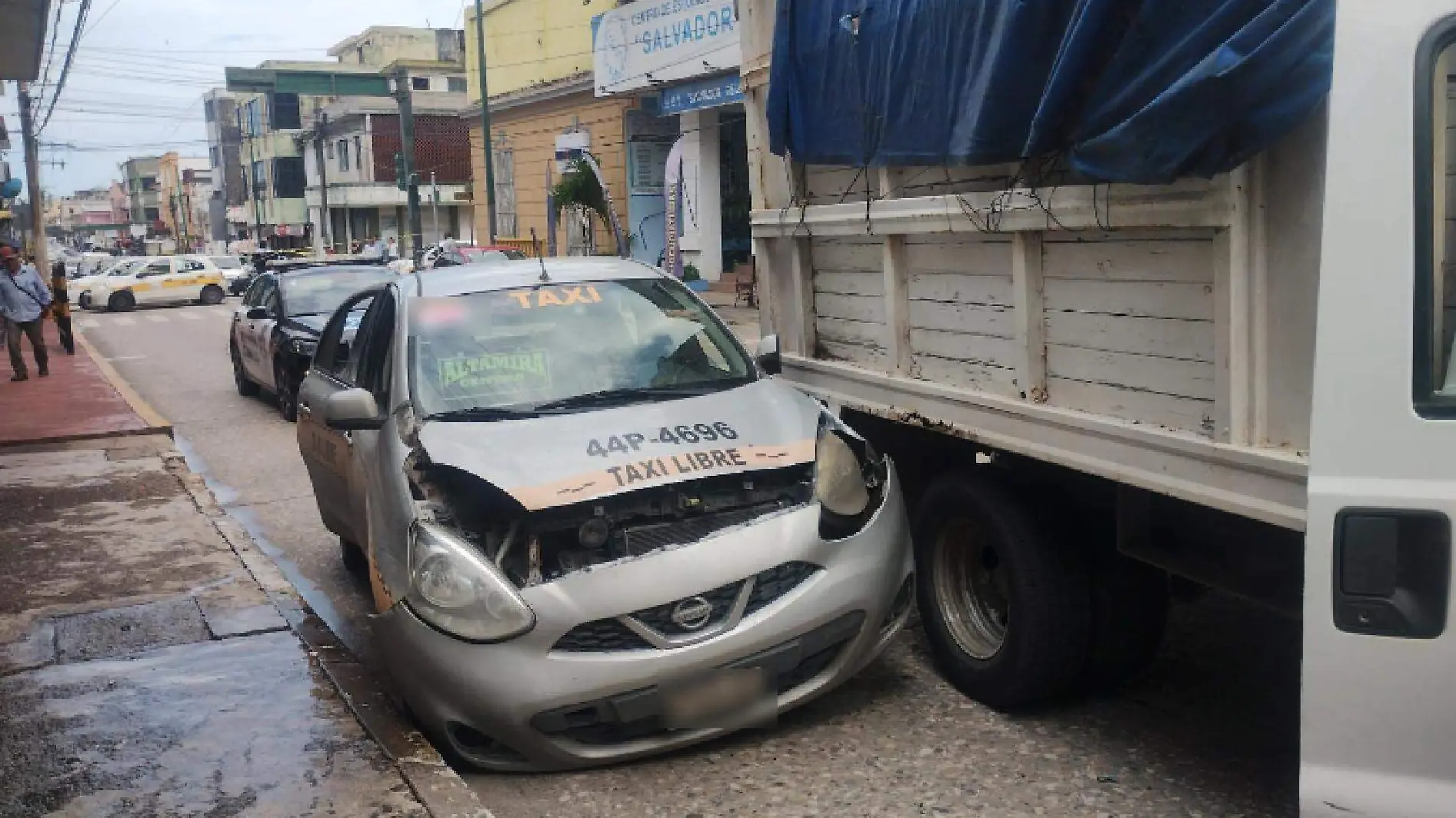 Choque en la zona centro de Tampico