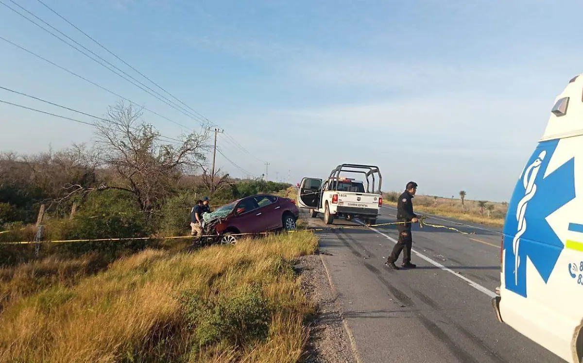 Hombre pierde la vida en espantoso accidente en la carretera Victoria-Matamoros SSPT (1)