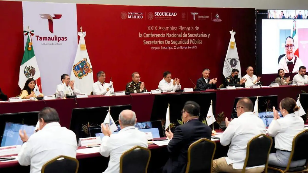 Realizan en Tampico la Conferencia Nacional de secretarios y secretarias de Seguridad Pública 