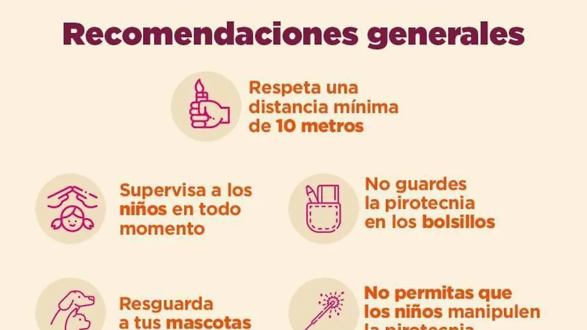 Gobierno de Nuevo Laredo brinda recomendaciones generales para el uso de pirotecnia