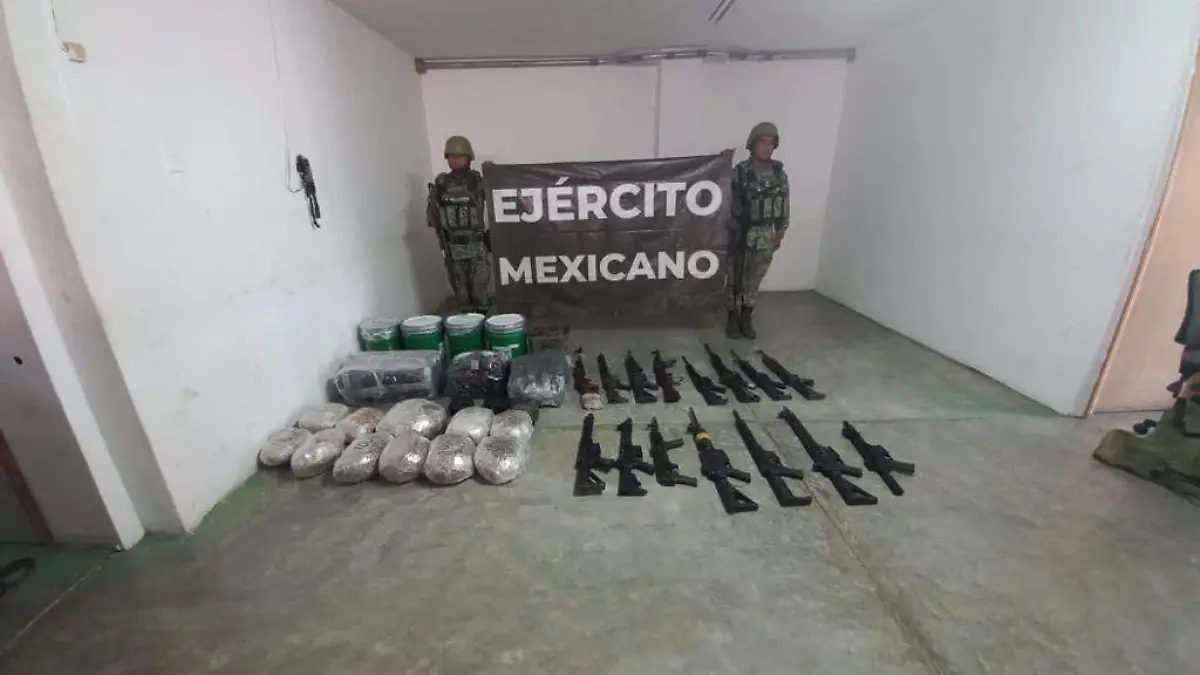 Decomisa Sedena armamento en Reynosa 