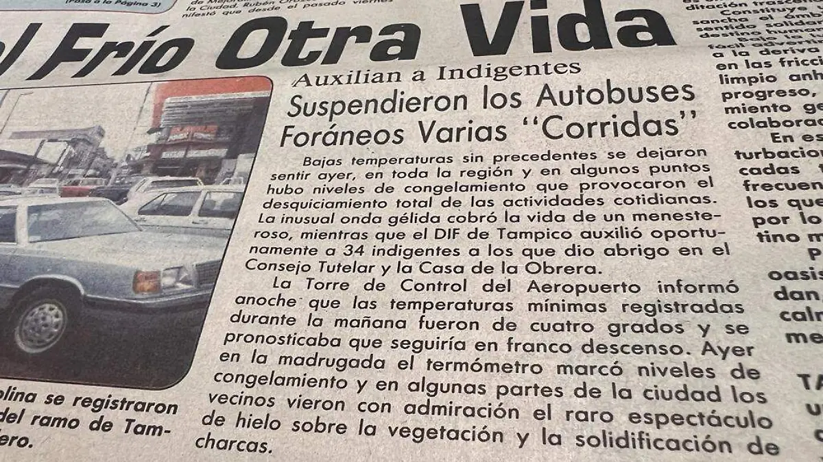 En Tampico incluso ha caído nieve y en más de una ocasión, por lo que no es de sorprender que haya alguna que otra Navidad digna de recordar por el clima extremo