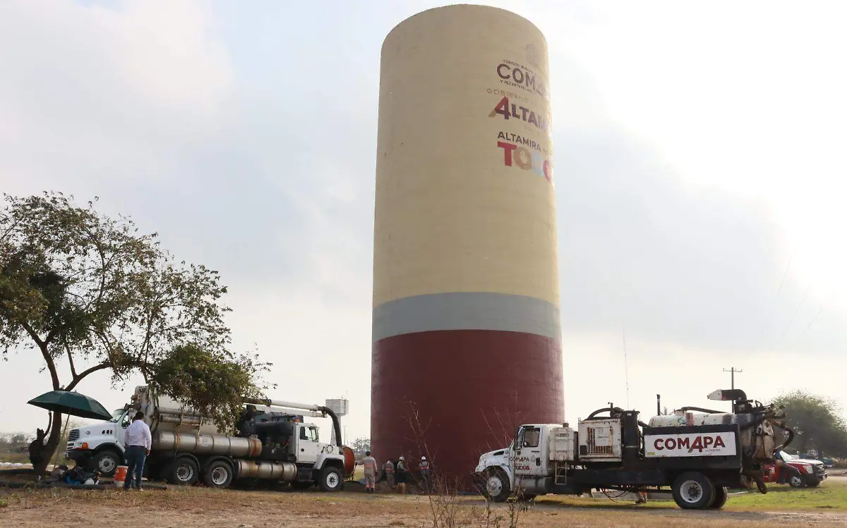 Suspenderán agua potable en Altamira en más de 120 colonias 