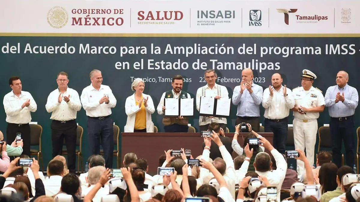 Tamaulipas firmó el acuerdo para la ampliación del programa IMSS- Bienestar, lo que permitirá que se inviertan 3 mil 279 millones de pesos