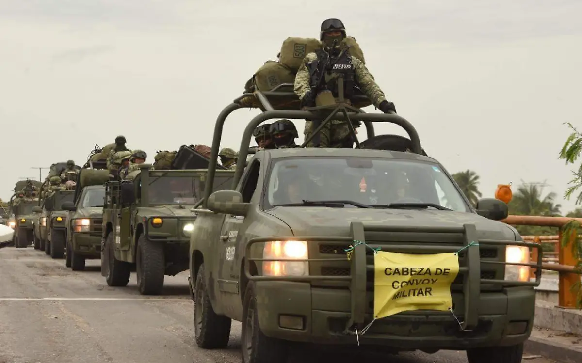 Los elementos de la Sedena arribaron a Tampico por el puente de El Morallillo | José Luis Tapia