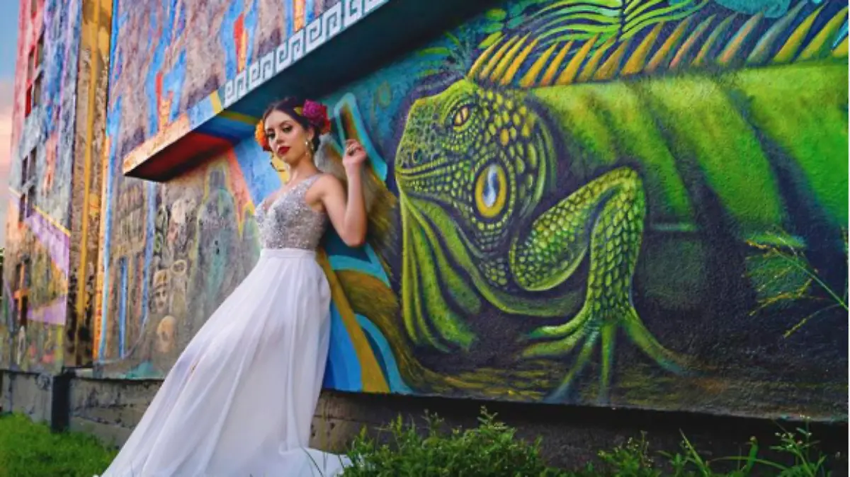 Los coloridos paisajes rendían un homenaje a México