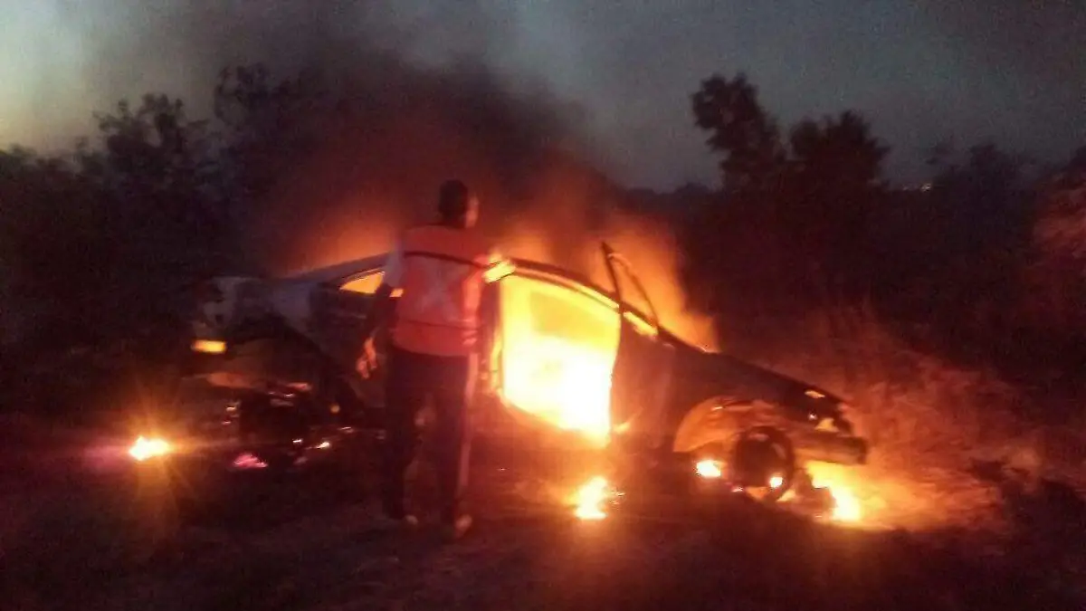 incendio de un vehículo