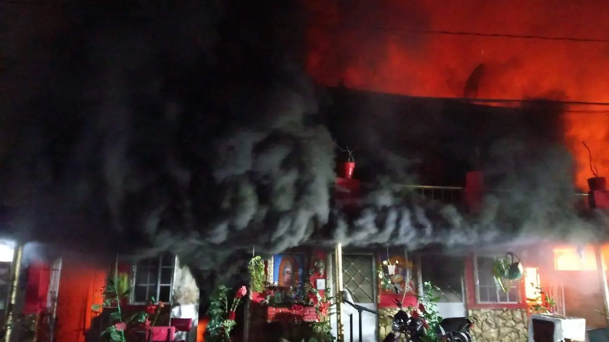 El incendio activó las alarmas en las corporaciones de seguridad