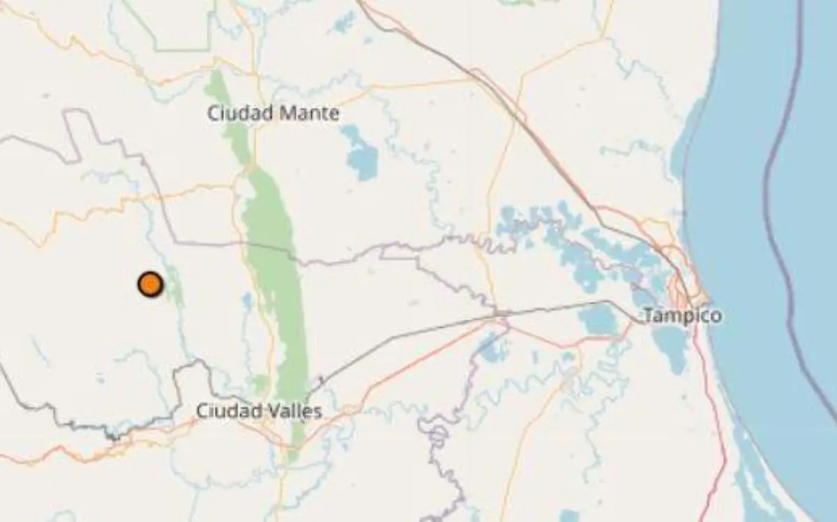 Captura de pantalla Servicio Sismológico Nacional (SSN)