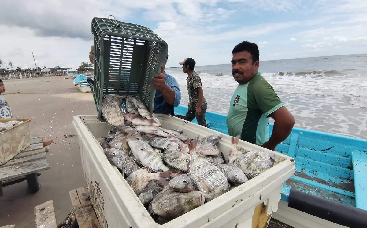 Pesca en playa Hermosa