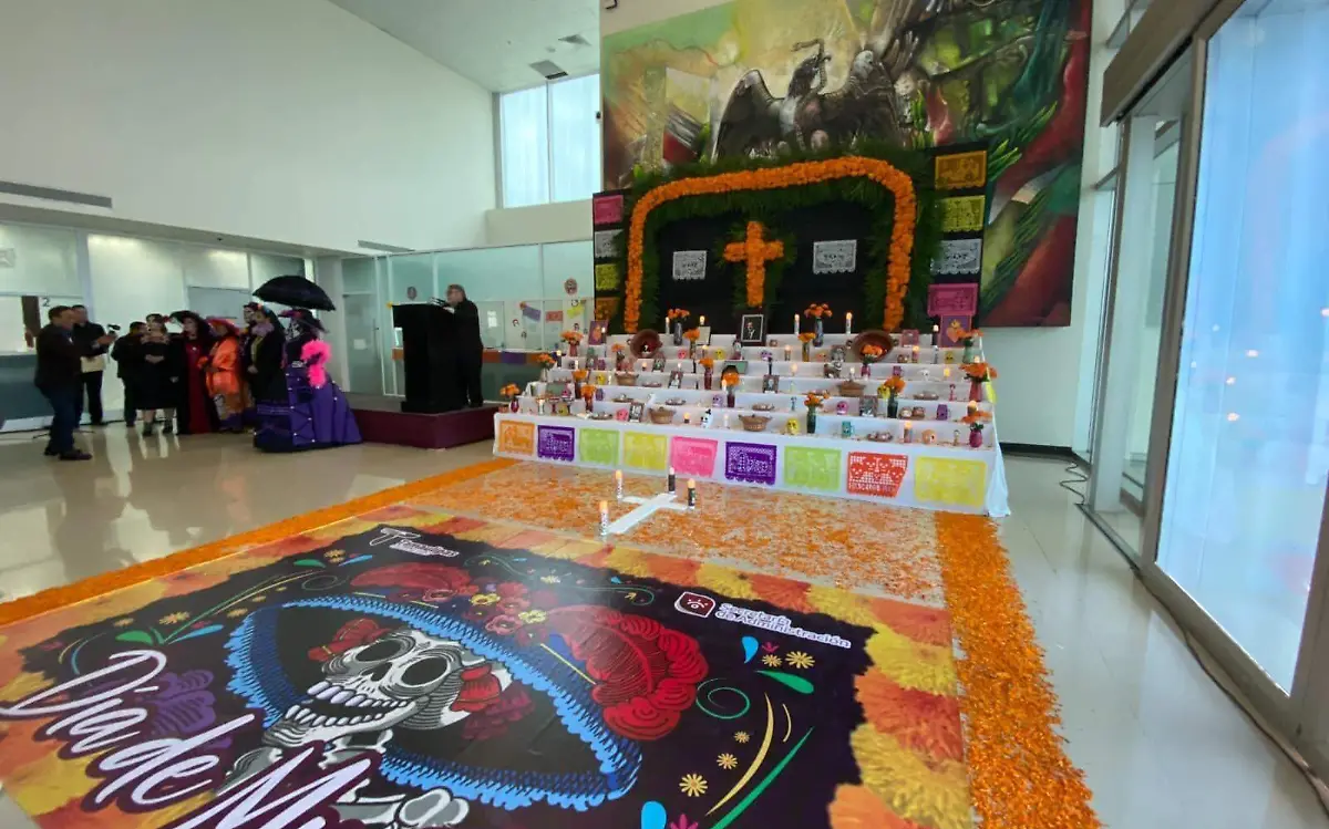 Honran con altar de muertos a exgobernadores de Tamaulipas 