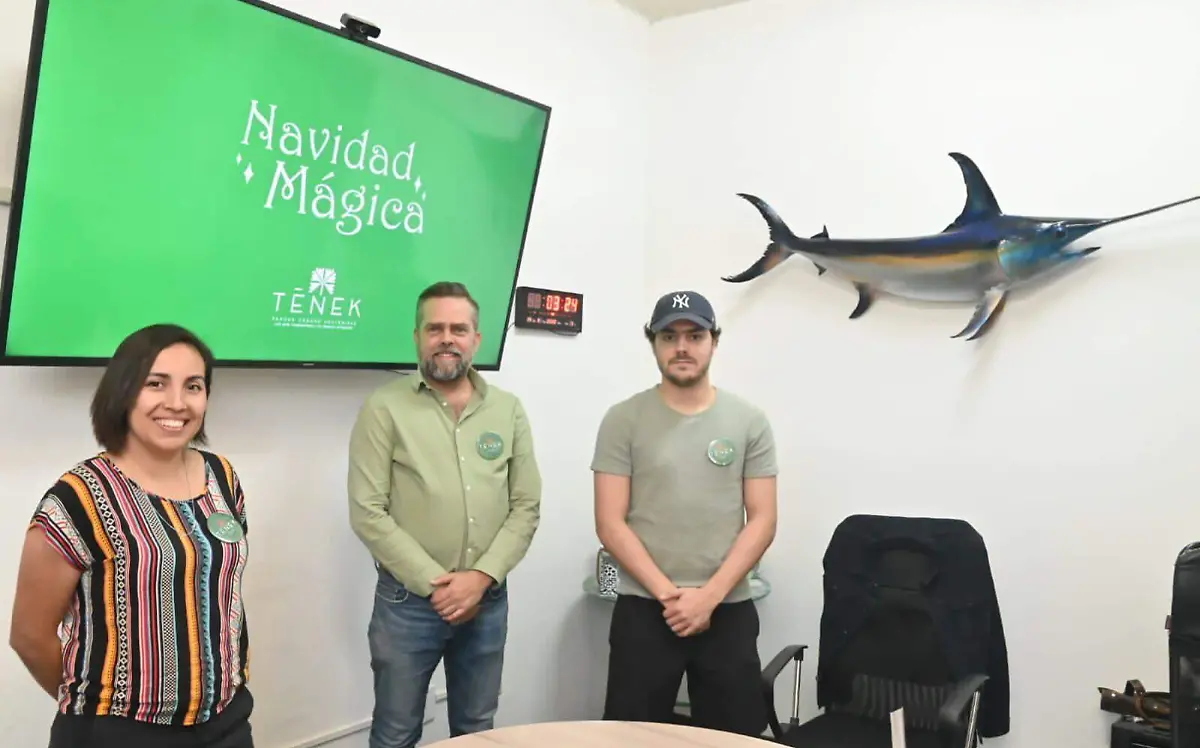 El programa de “Navidad Mágica” en el Parque Tének fue dado a conocer en una rueda de prensa