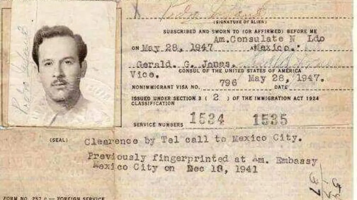 Pedro Infante y el día que tramitó su visa en Tamaulipas 