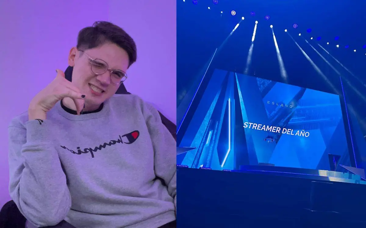 El Mariana, oriundo de Tamaulipas, fue nominado como streamer del año y aunque no ganó, se mostró muy feliz en los Esland 2023