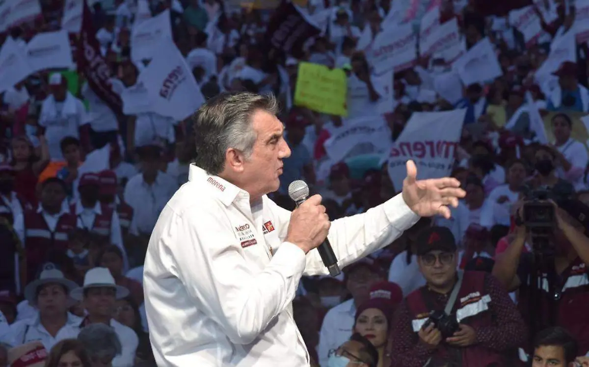 Sexto cierre de campaña del candidato de la coalición Juntos Hacemos Historia en Tamaulipas Equipo de campaña de Américo Villarreal (2)
