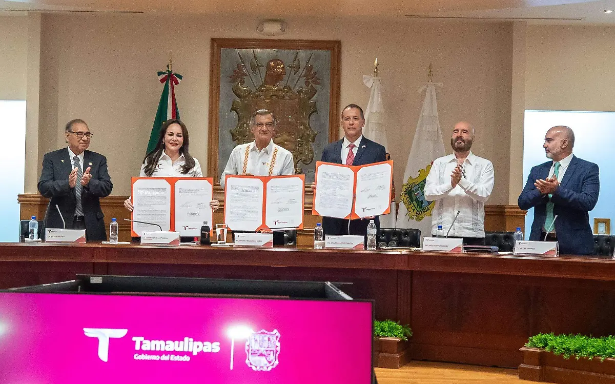 Tamaulipas y NadBank firman convenio por el río Bravo