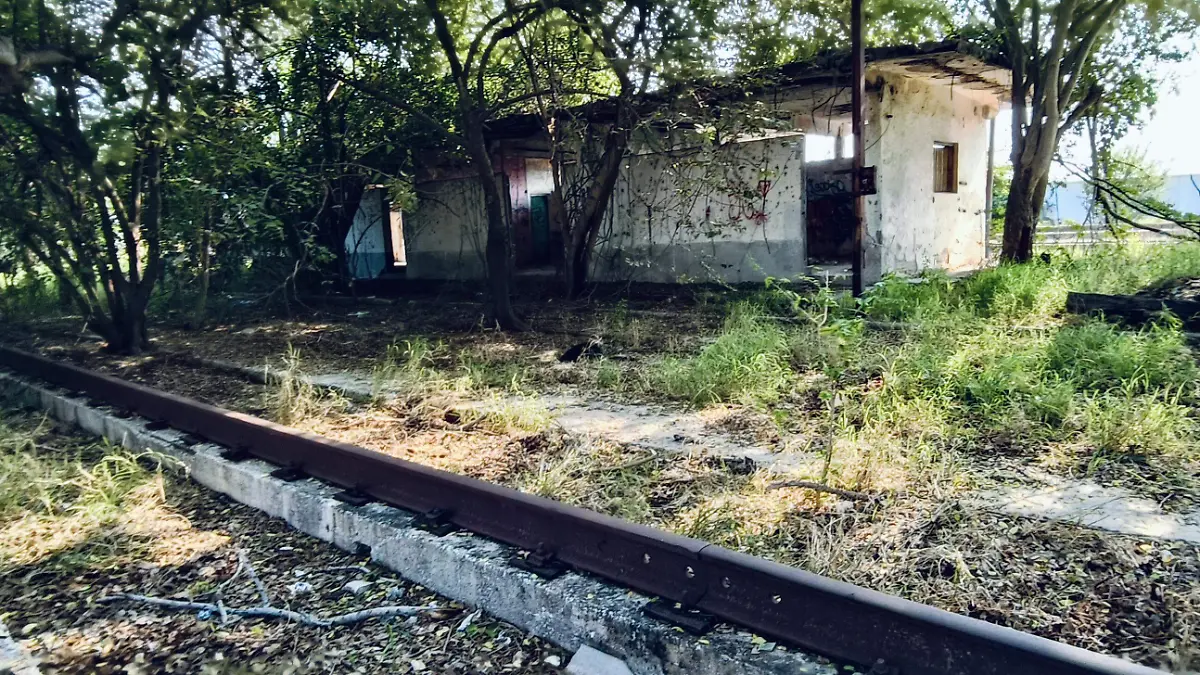 El patio ferroviario en Tampico