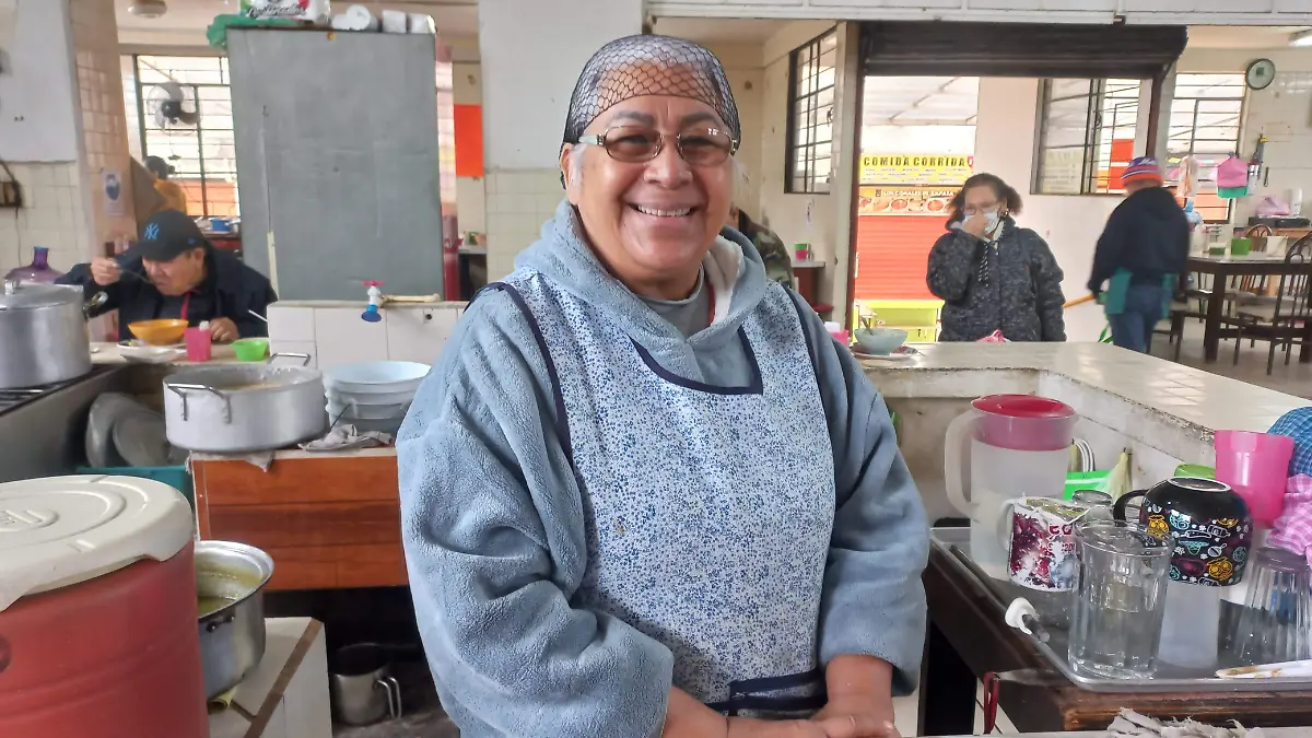 Florentina Treviño, comerciante de esta central de abastos de Ciudad Madero