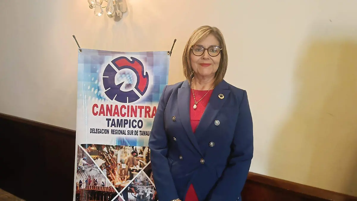Cleotilde Treviño, presidenta de Canacintra Tampico