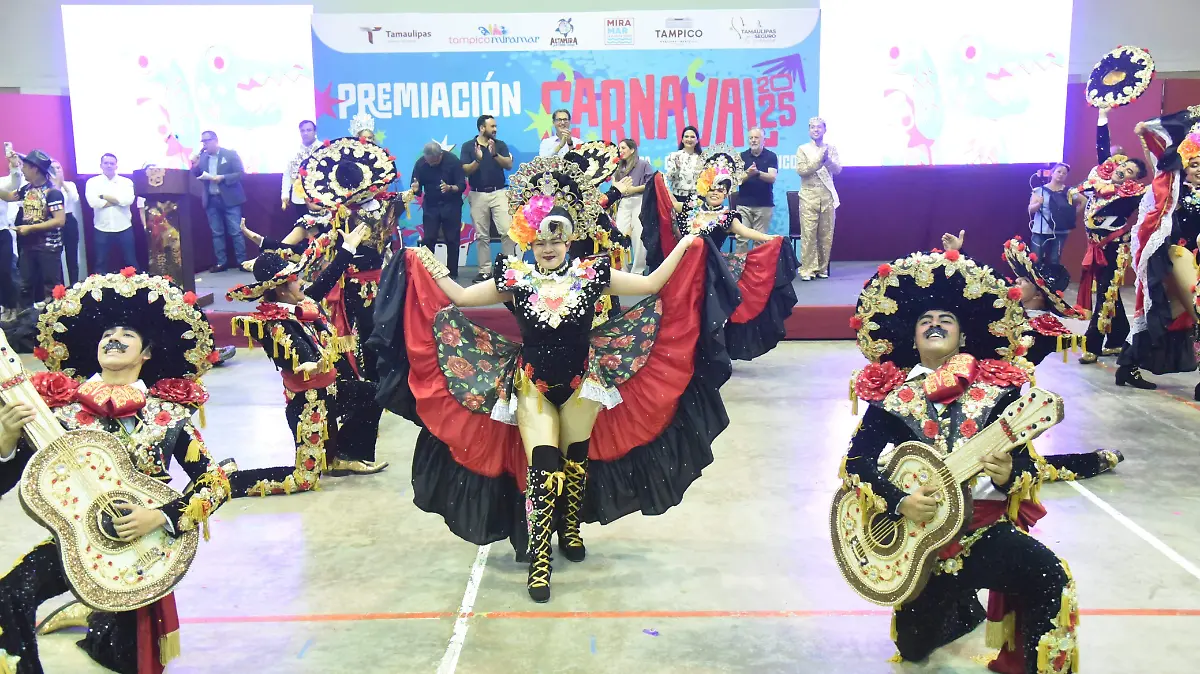 La premiación del Carnaval Tamaulipas 2025 fue en el Auditorio 'Américo Villarreal'