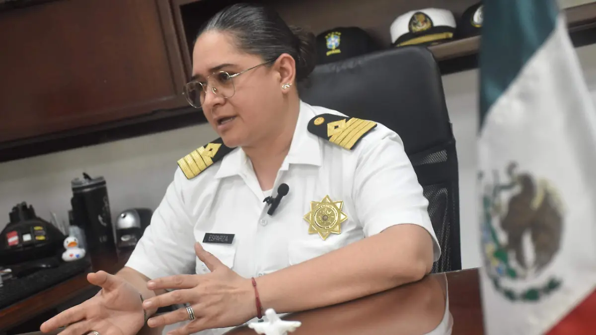 Marysol Esparza Aguinaga es egresada de la Escuela Náutica Mercante de Tampico