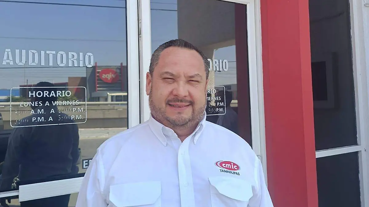 Pablo Haro Panduro, presidente de la CMIC Tamaulipas