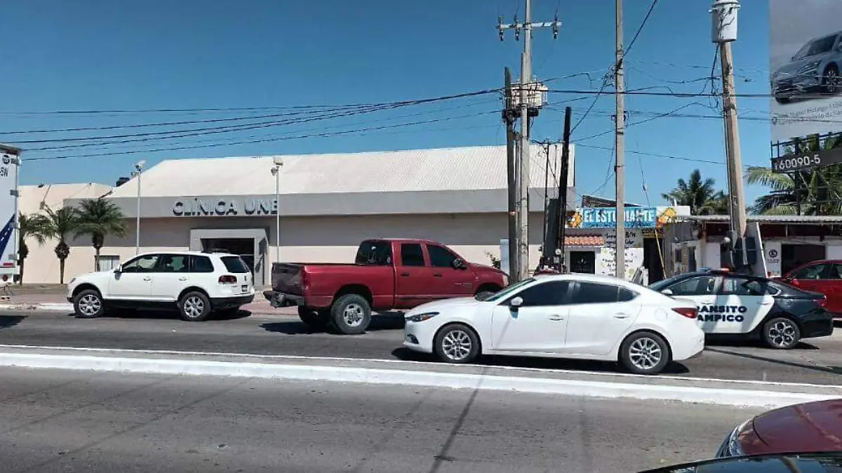 El accidente ocurrió en la colonia Nuevo Aeropuerto, en la zona norte de Tampico