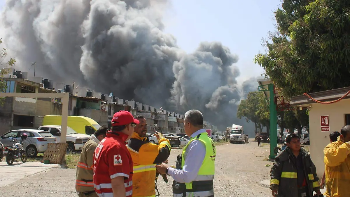Debido a la gran cantidad de humo y al riesgo, incluso se ha cerrado parcialmente la circulación en la carretera Tampico-Mante