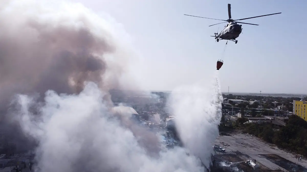 Incendio controlado Altamira