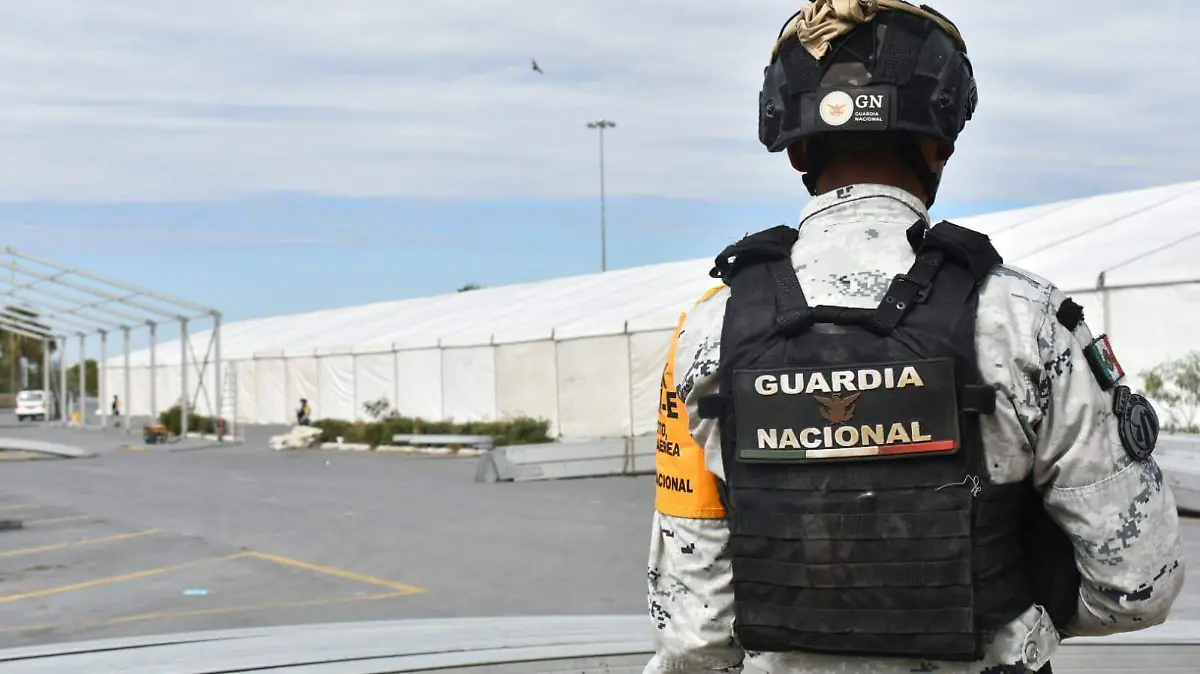 La Guardia Nacional mantiene vigilancia en el refugio migratorio de Reynosa