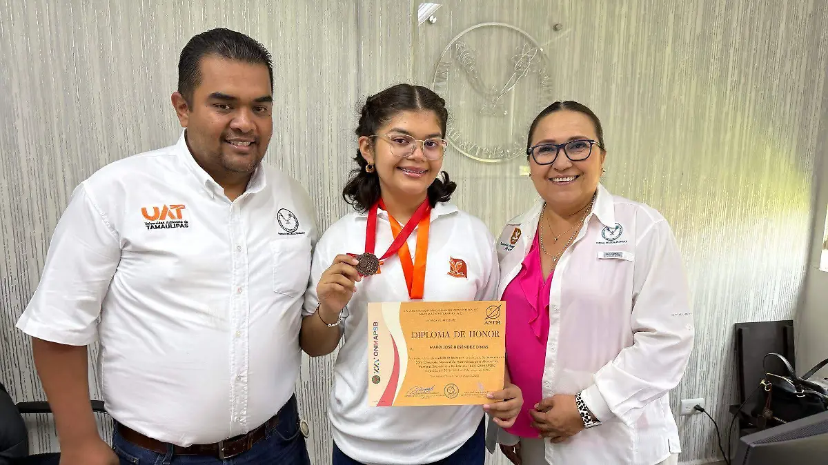 El reconocimiento de María José refleja su esfuerzo y el respaldo de la institución