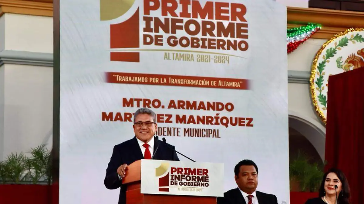 En el primer informe de Gobierno de Altamira