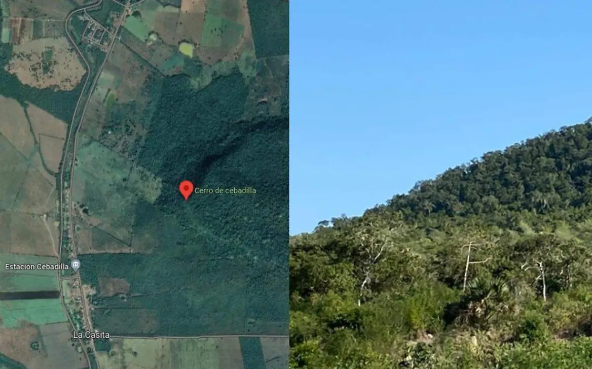 Los investigadores del tema ovni viajaron al Cerro de la Cebadilla para desentrañar sus misterios Captura Google Maps y Juan Carlos Ramón