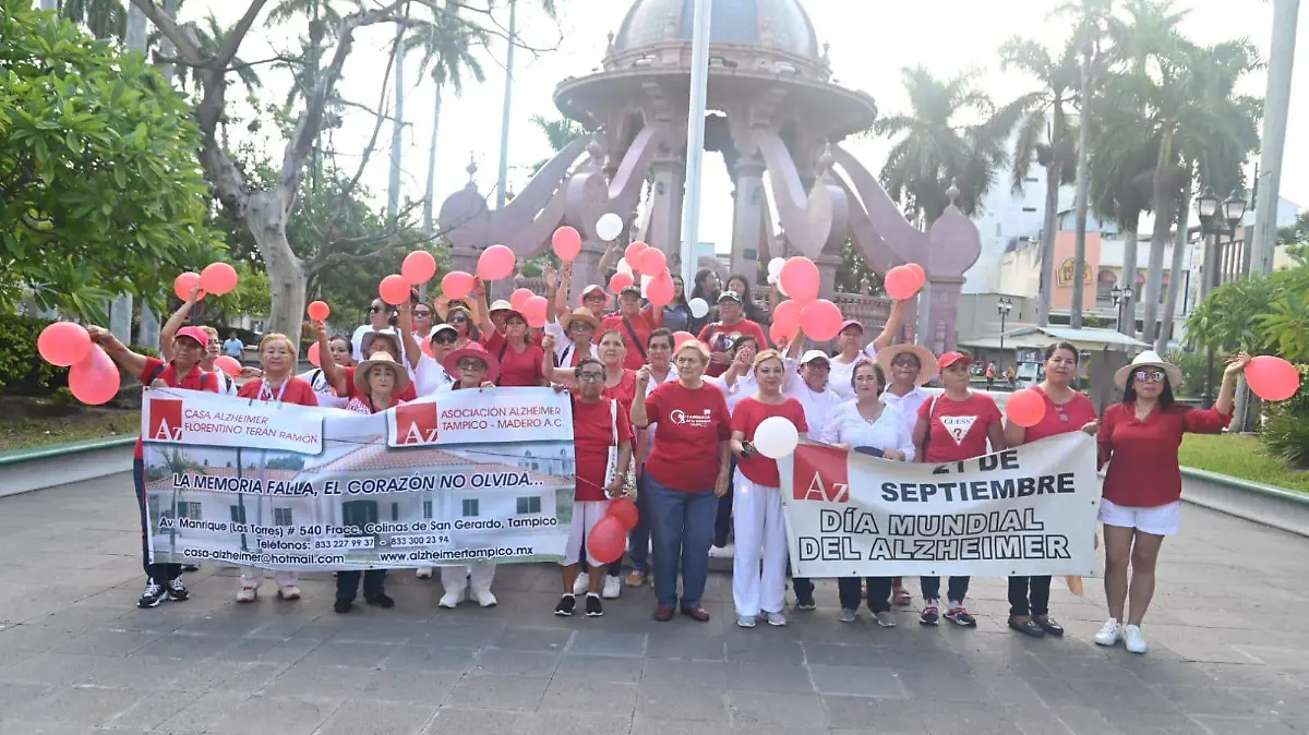 Realizan caminata para generar conciencia sobre el Alzheimer en Tampico