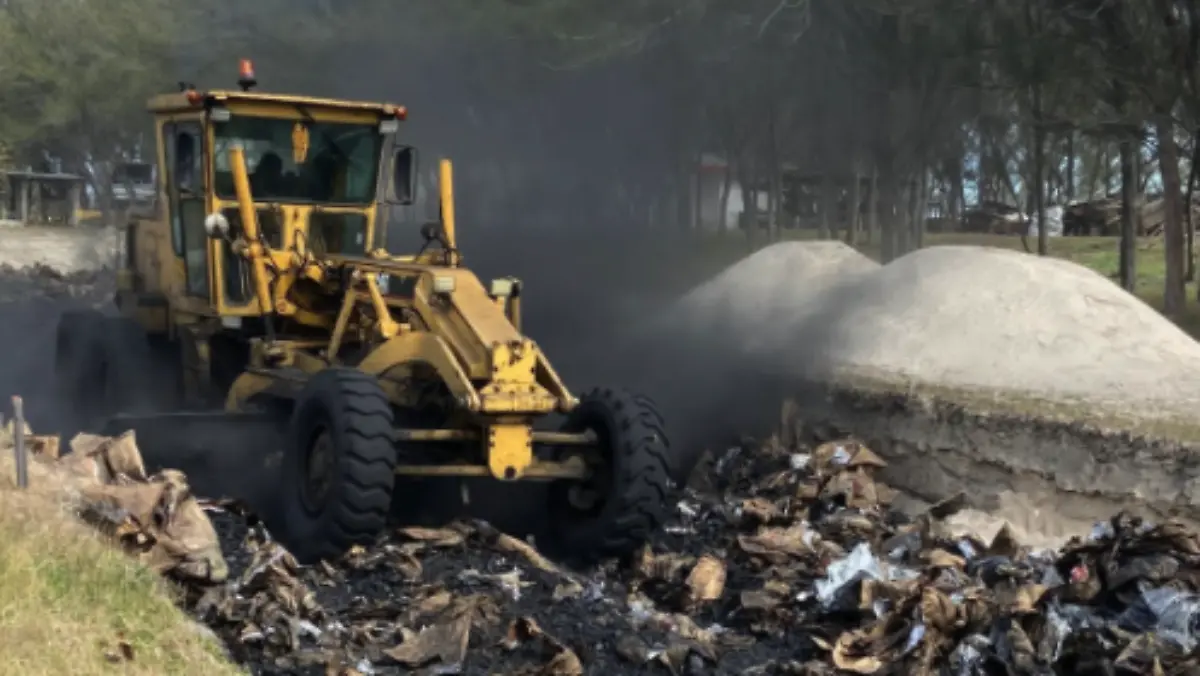 FGR destruye más de 33 toneladas de carbón contaminado con cocaína