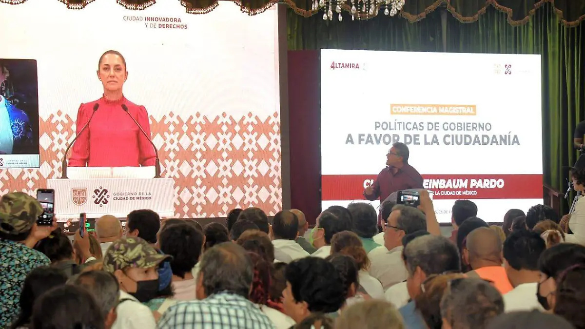 Claudia Sheinbaum Pardo presentó de manera virtual su Conferencia Magistral1