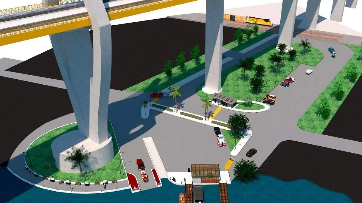 Quieren construir un parque debajo del Puente Tampico