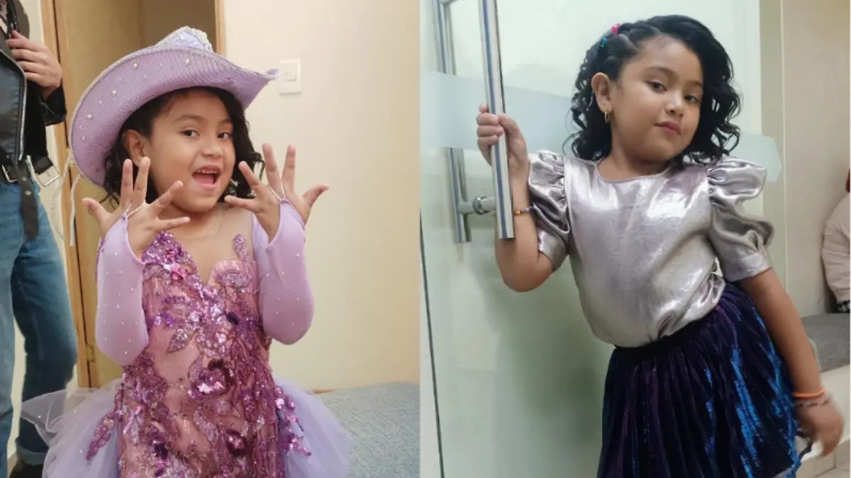 Ella es Noha, niña de la colonia Morelos que participa en “Mi famoso y yo”