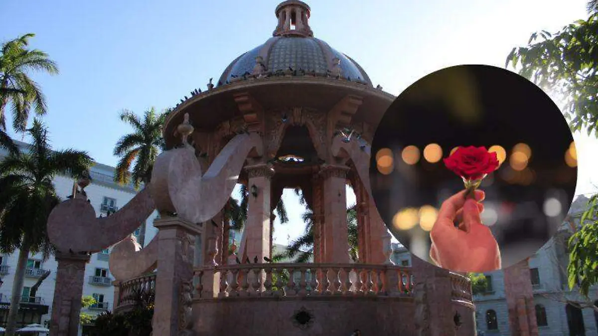 Enamorado espera a su cita con rosas en la Plaza de Armas, y se hace viral