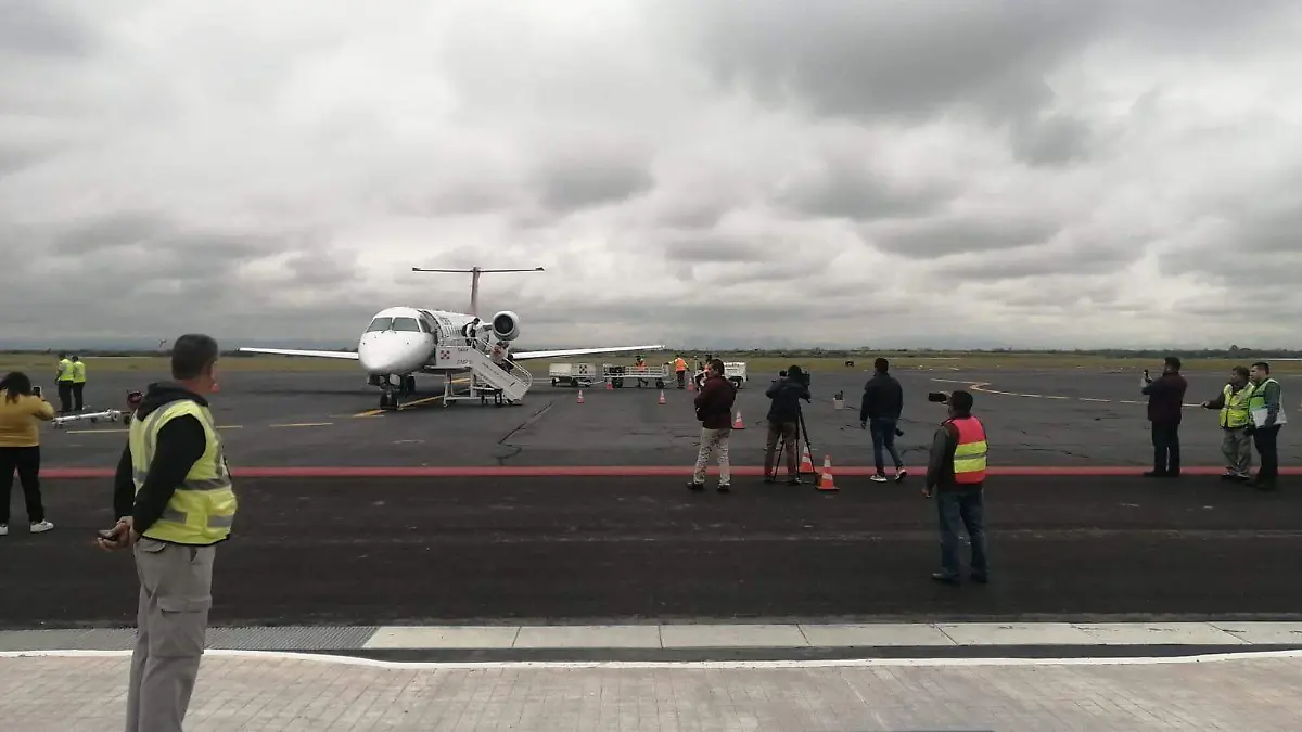 Llegó el primer vuelo de Mexicana a Tamaulipas