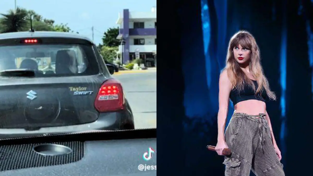 En Altamira fan de Taylor Swift personaliza su auto, lo captan en video