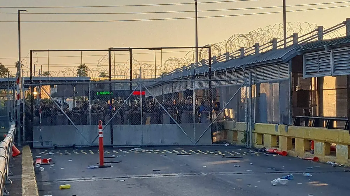 Cierran puente internacional en Tamaulipas; migrantes intentaban cruzar