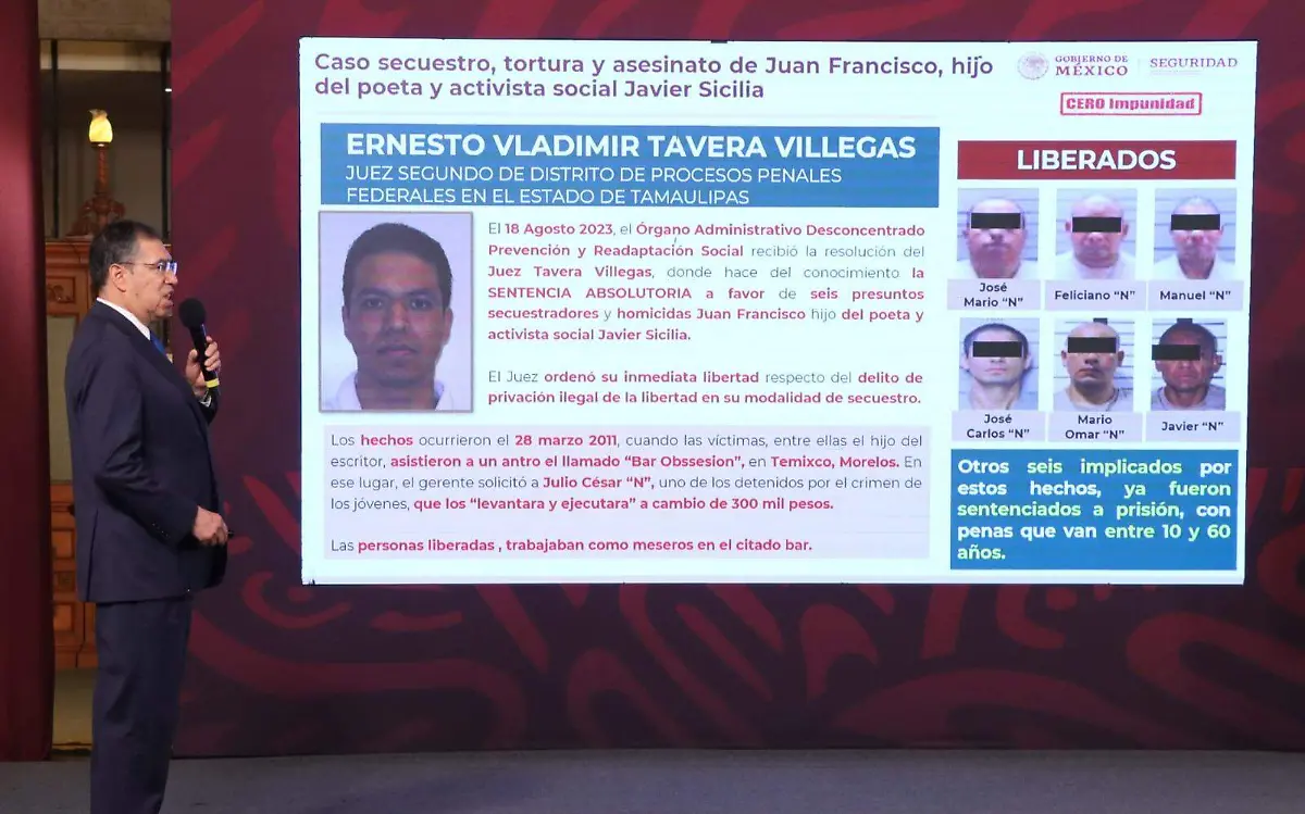 Juez de Tamaulipas liberó a presuntos secuestradores del hijo de Javier Sicilia 